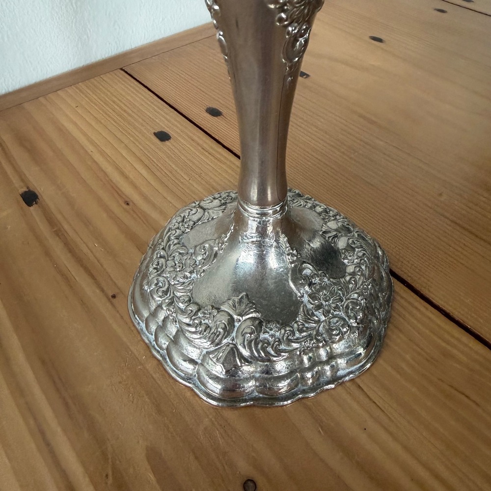 Vintage Antique Silver-Plated Victorian Style Candelabra - Picture 2 of 14